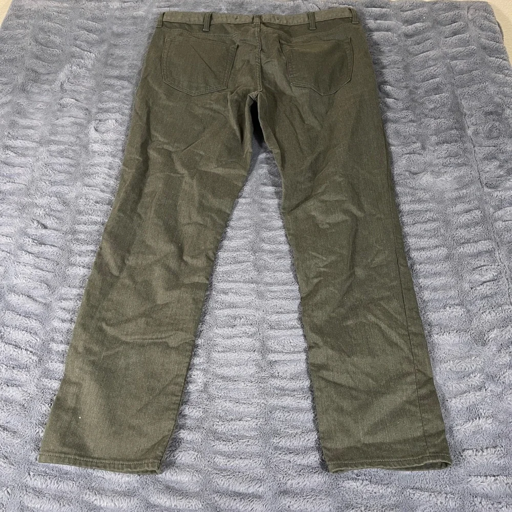Banana Republic Mens Travel Jean Slim‎ Fit Olive Green Stretch Pants 38x32 AP040